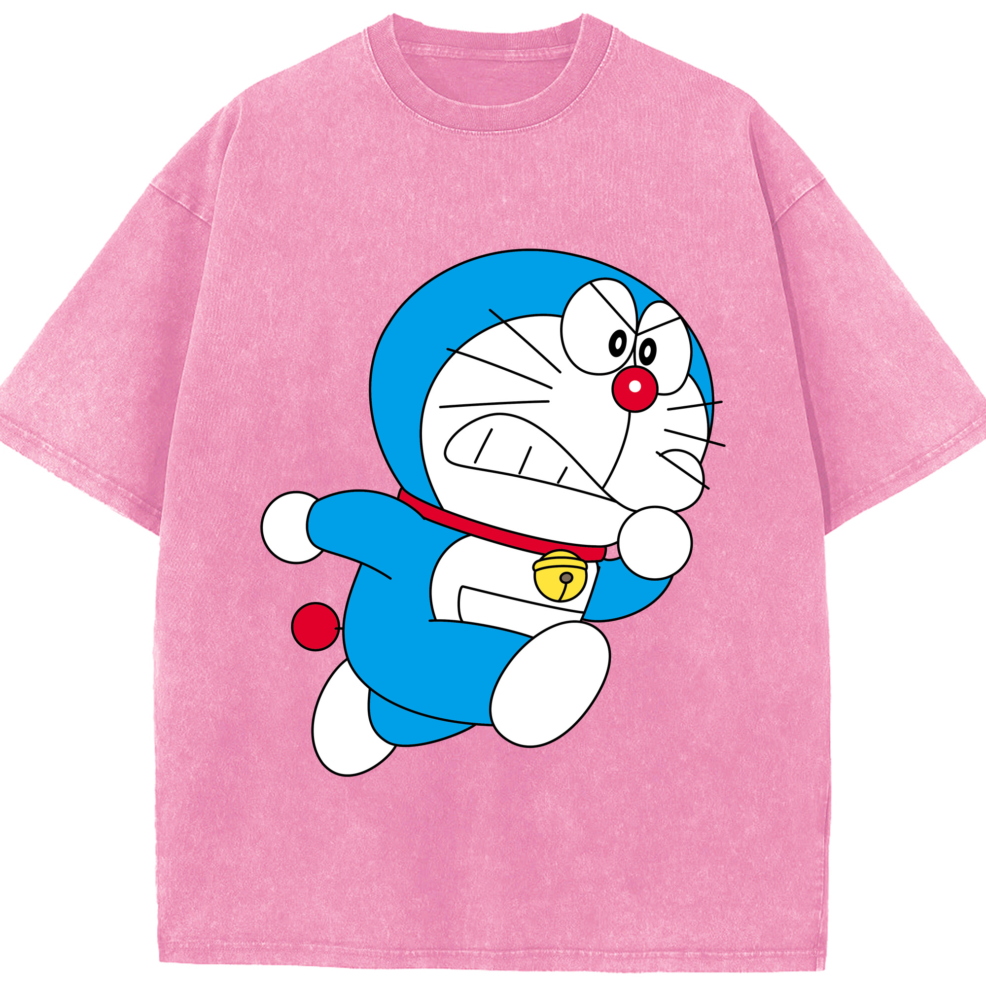 （画像用） ドラえもん Doraemon 綿100% ヴィンテージ風 半袖Tシャツ（フロントプリント）